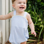 James and Lottie Blue and White Stripe Louie Bubble