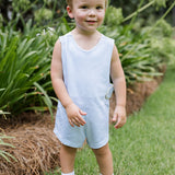 James and Lottie Blue and White Stripe Reed Jon Jon