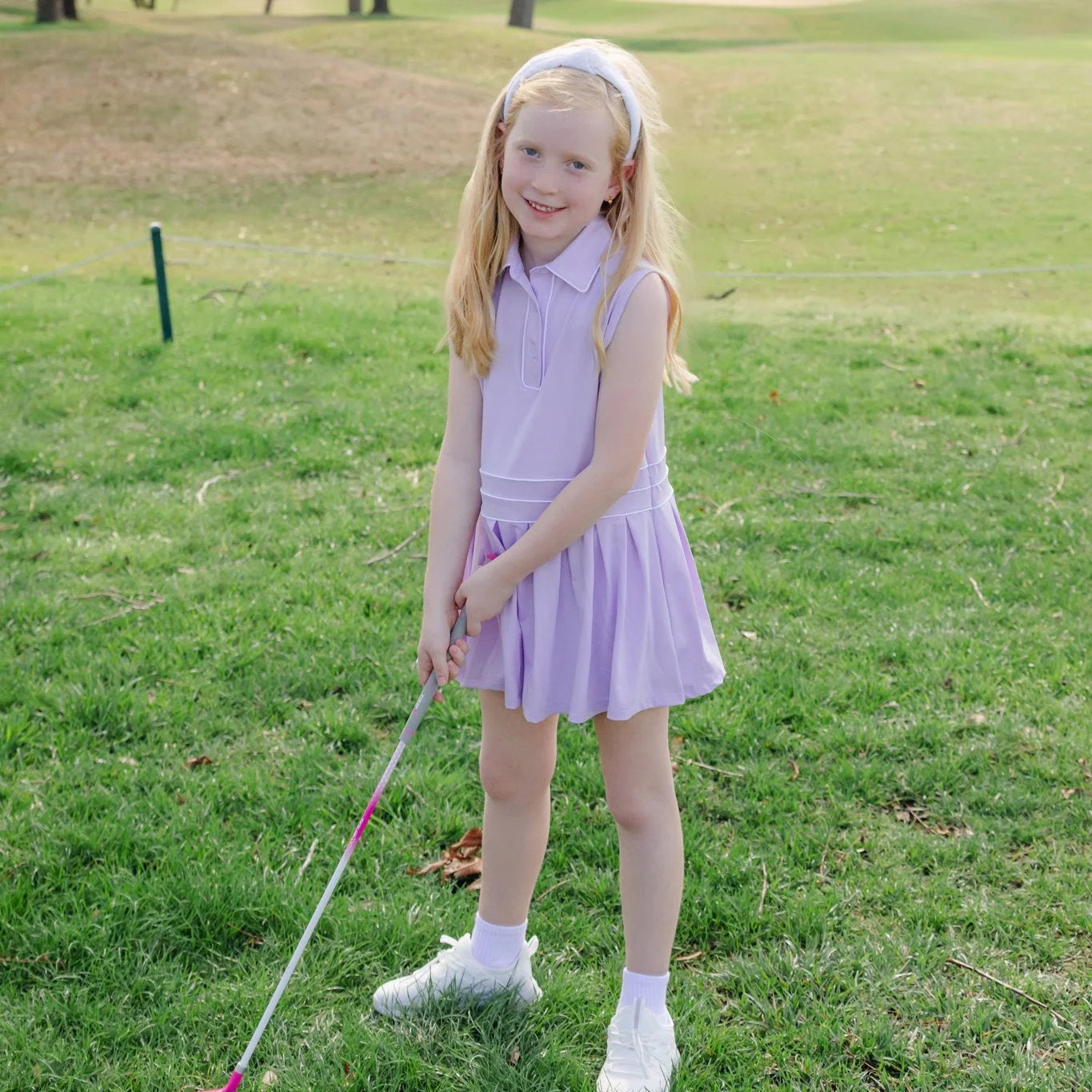 Lila and Hayes Harper Girls' Performance Dress- Lavender