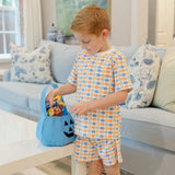 Lila and Hayes Charles Boys' Short Set - Preppy Pumpkins