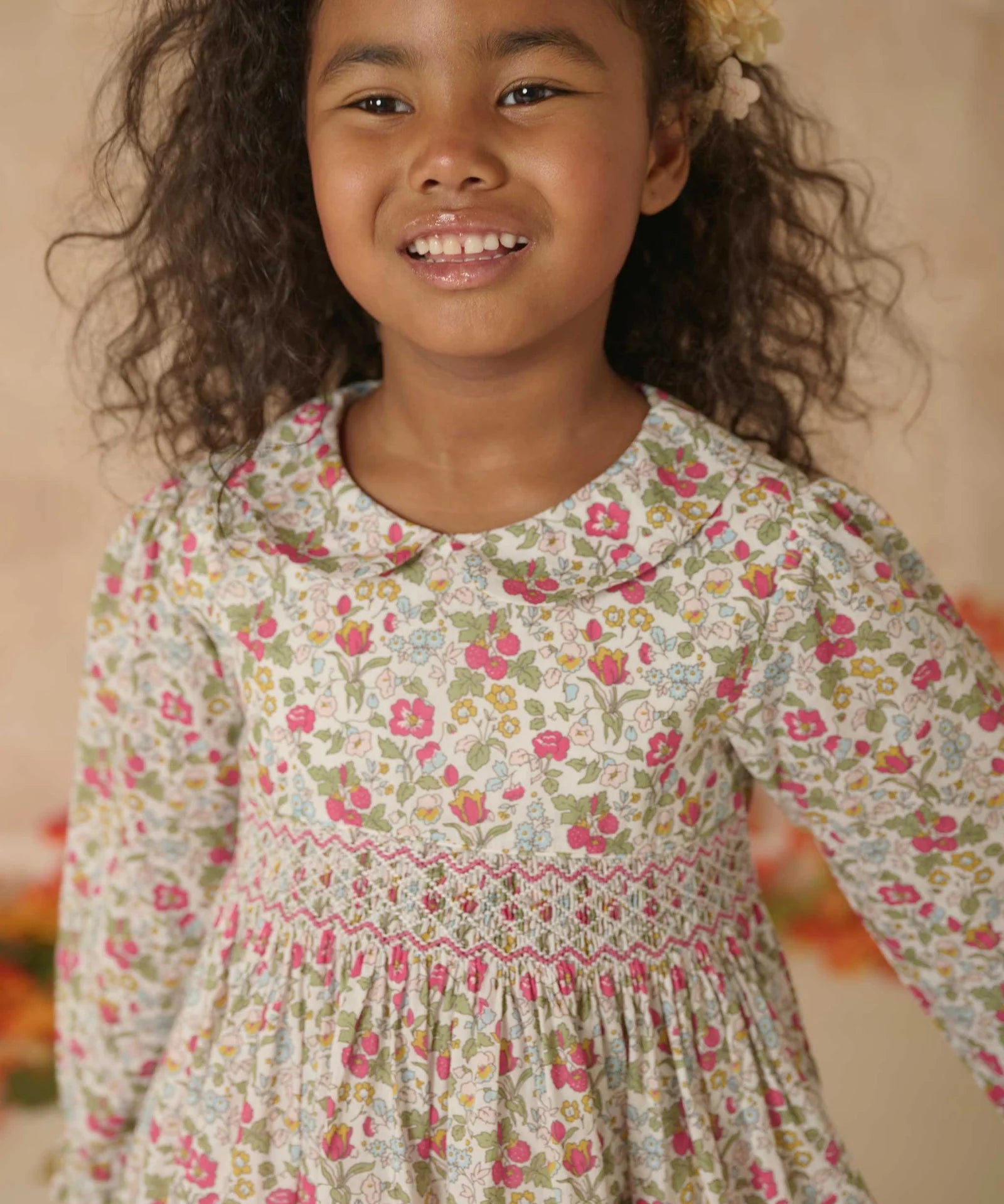 Question Everything Daphny Hand Smocked Dress