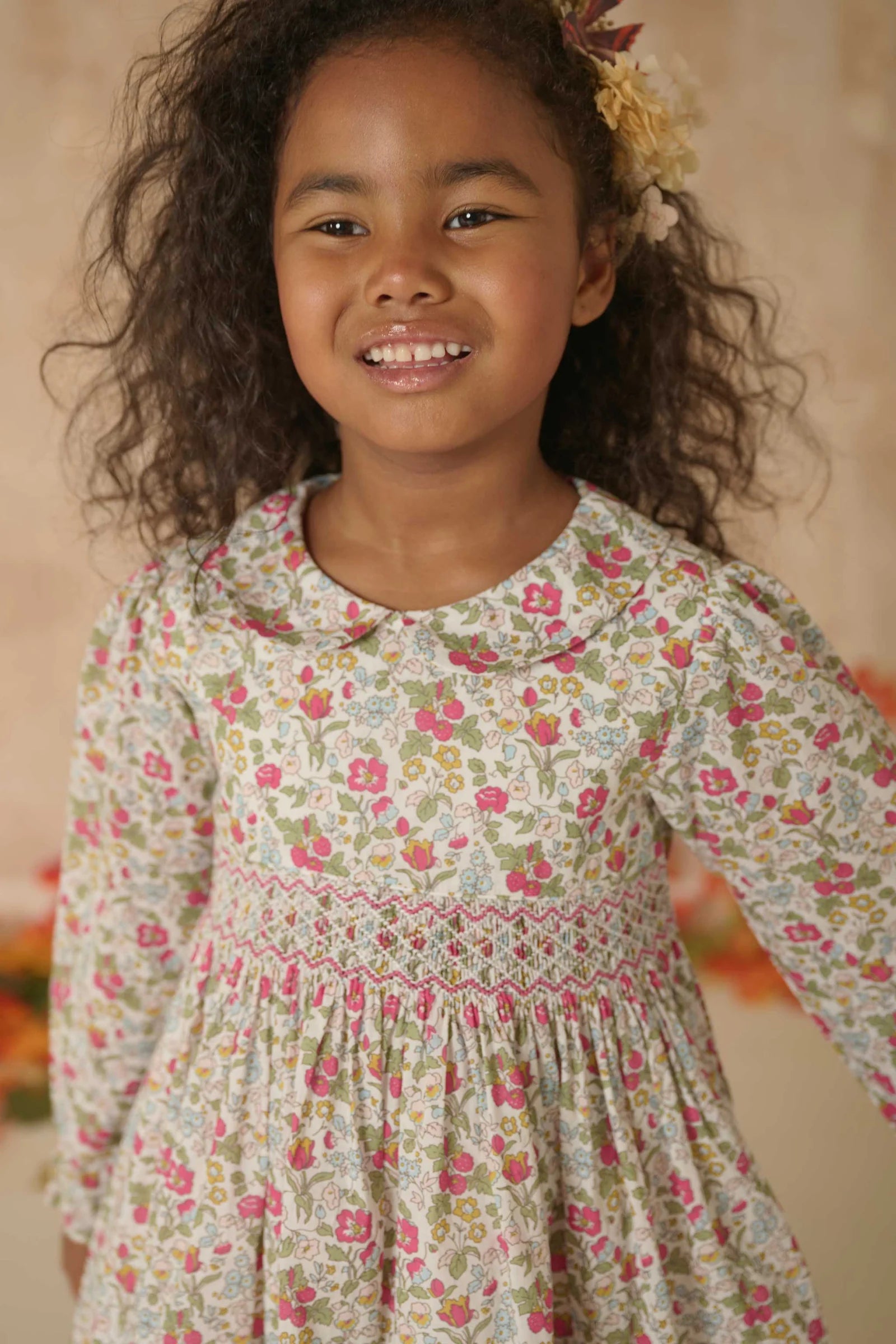 Question Everything Daphny Hand Smocked Dress