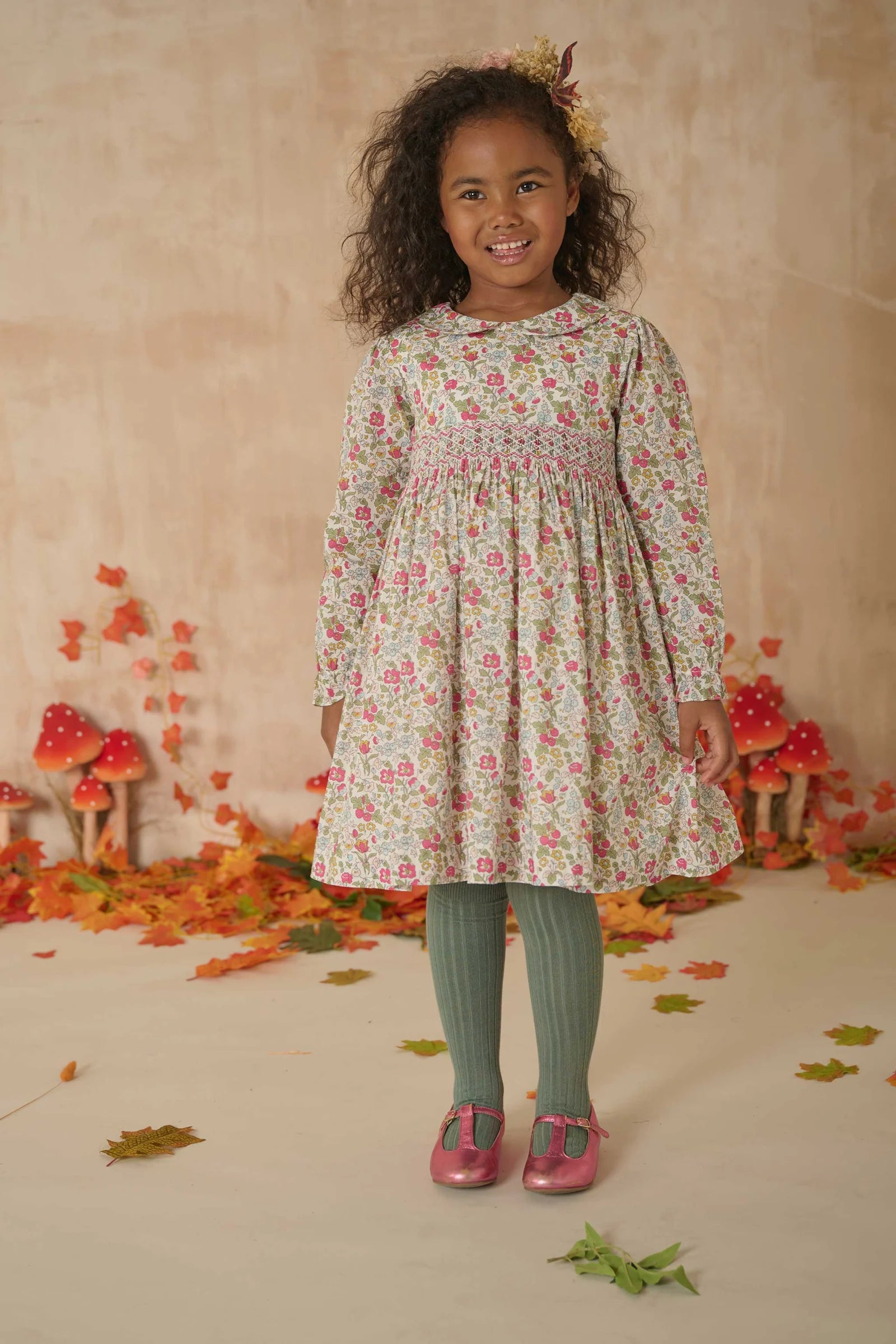 Question Everything Daphny Hand Smocked Dress
