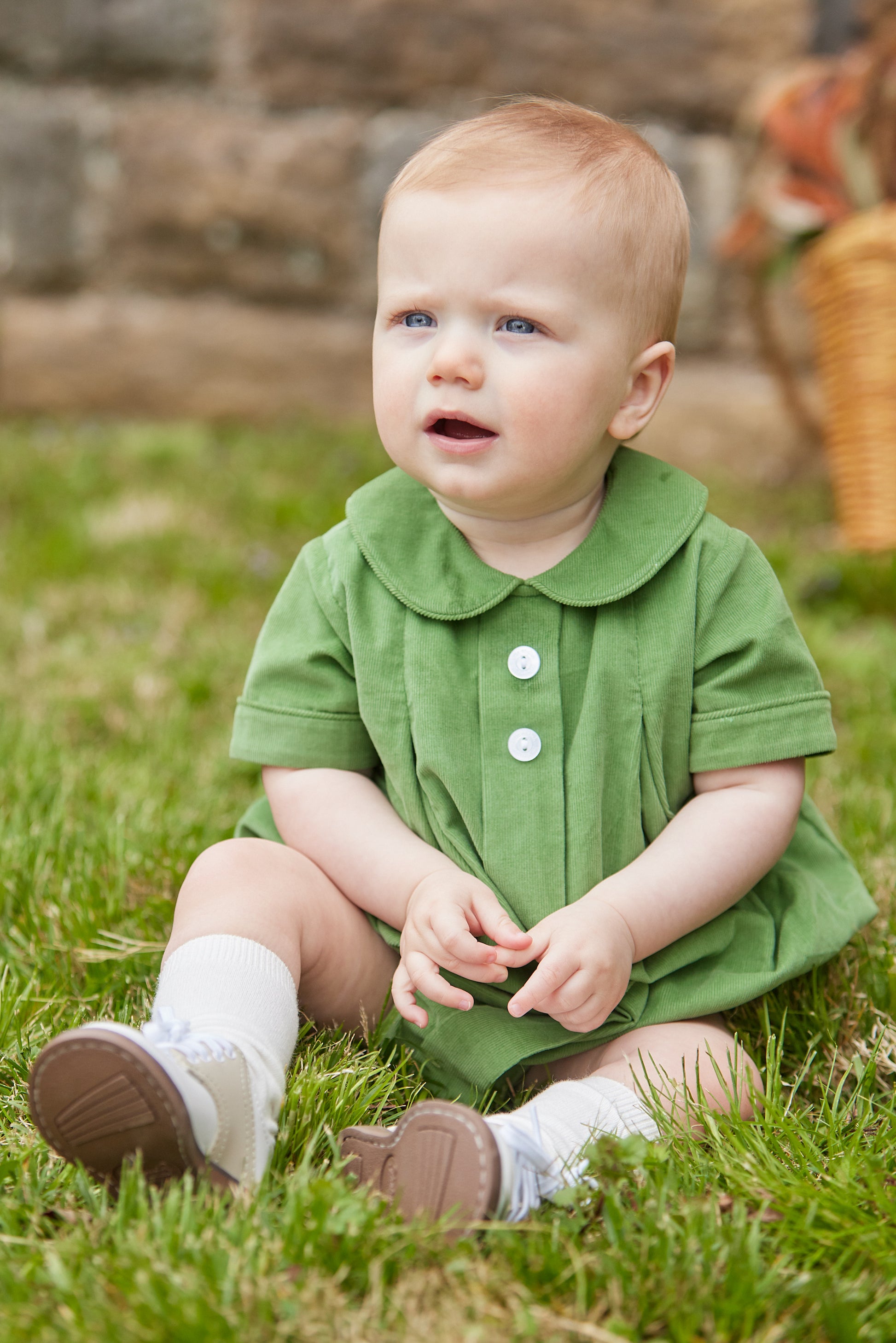 Little English Davant Bubble - Watercress Corduroy