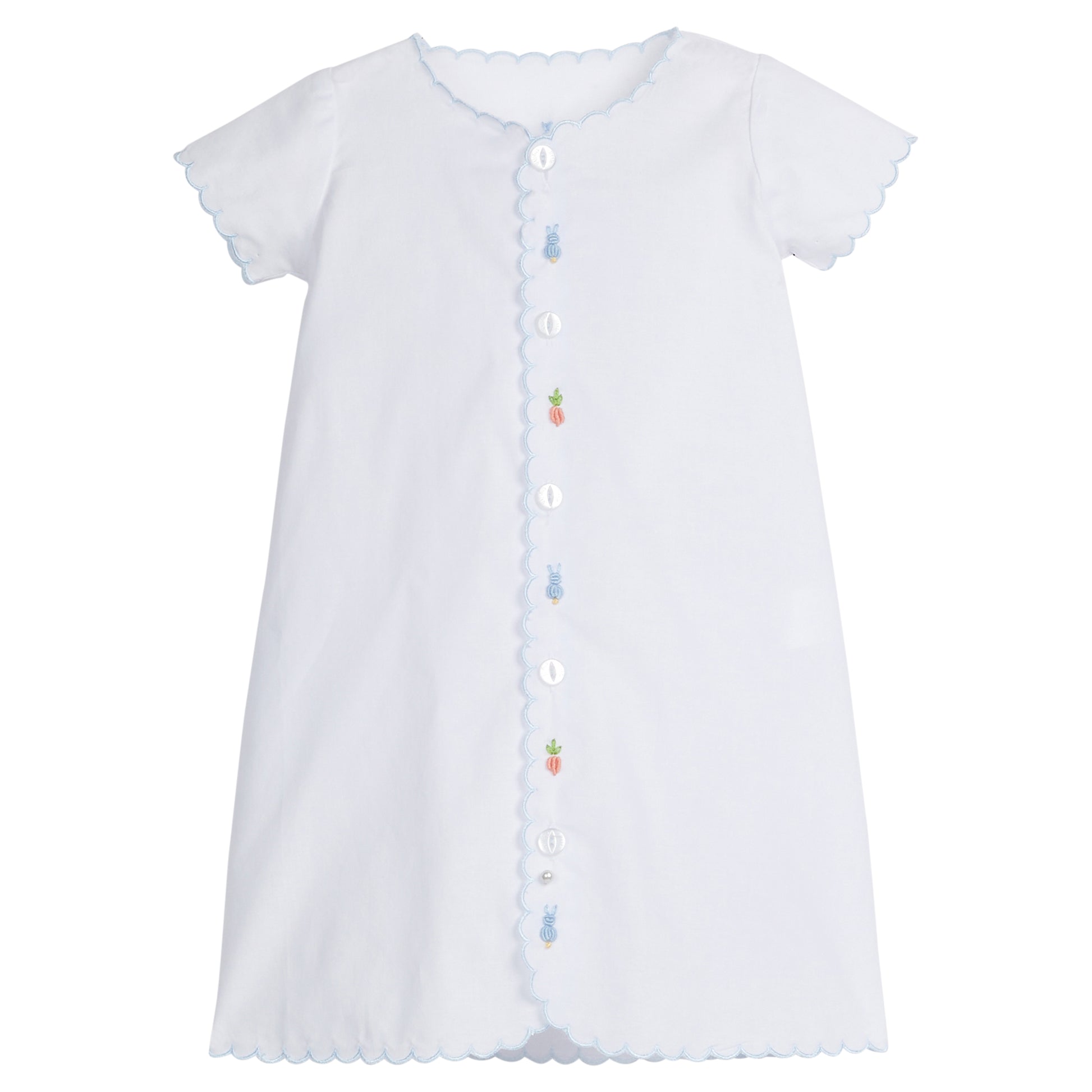 Little English Day Gown- Blue Bunny