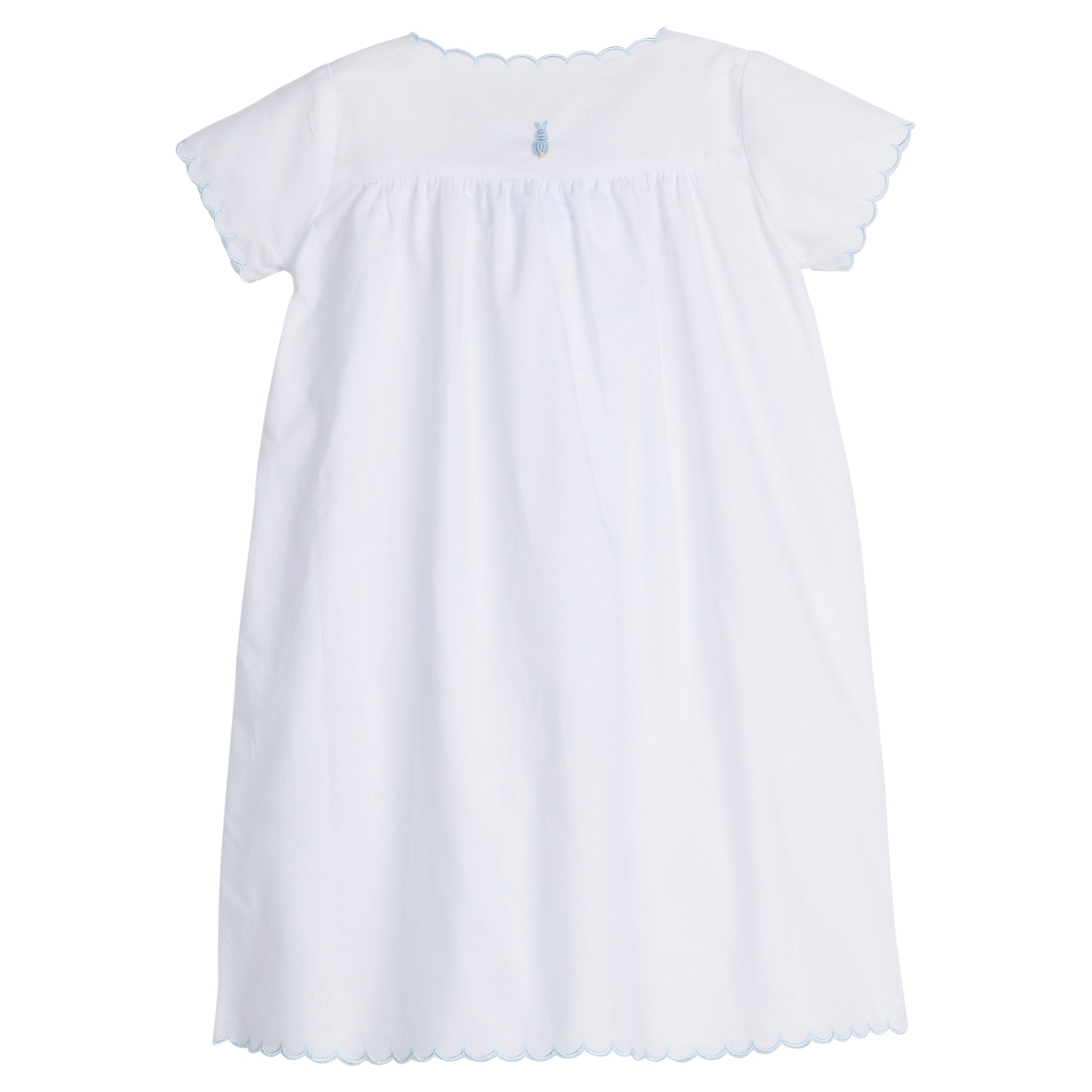 Little English Day Gown- Blue Bunny