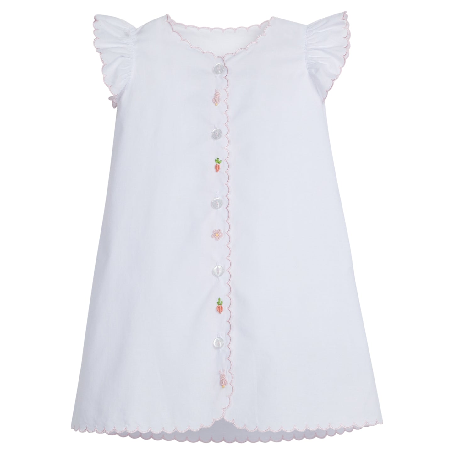 Little English Day Gown- Pink Bunny