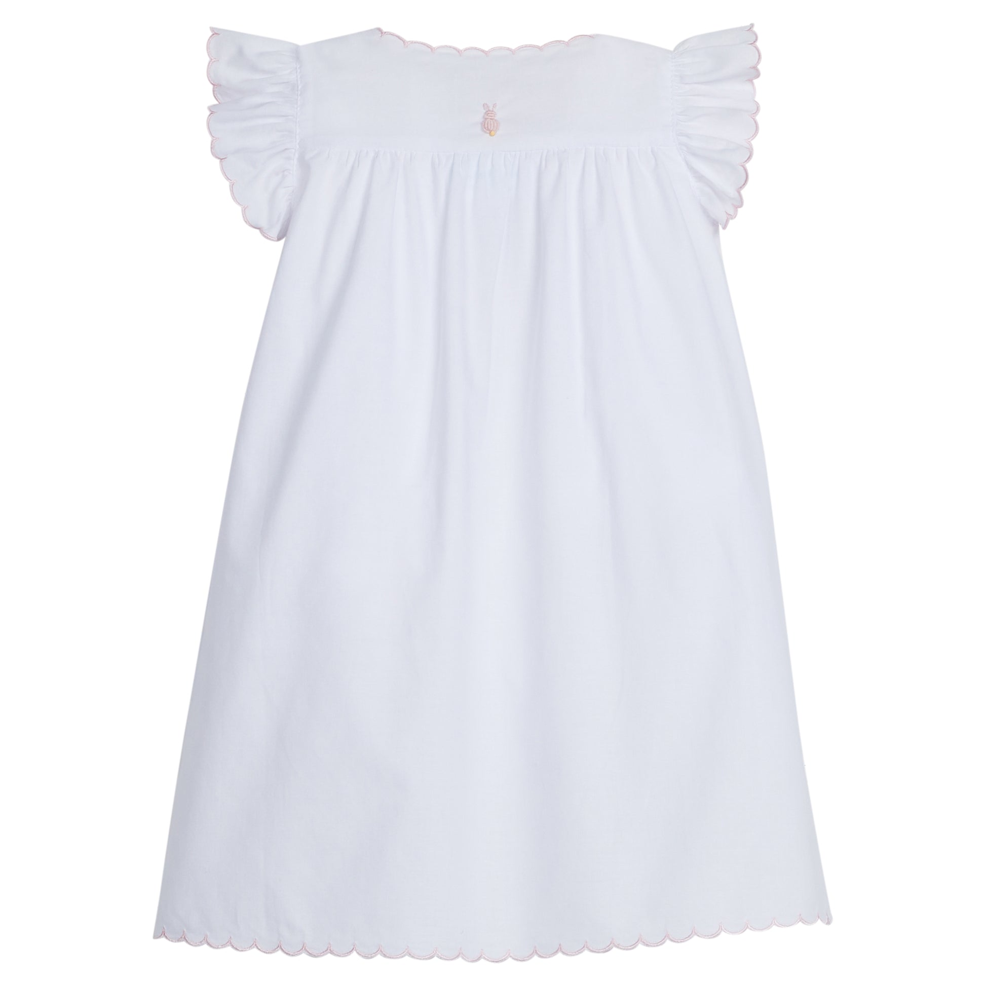 Little English Day Gown- Pink Bunny