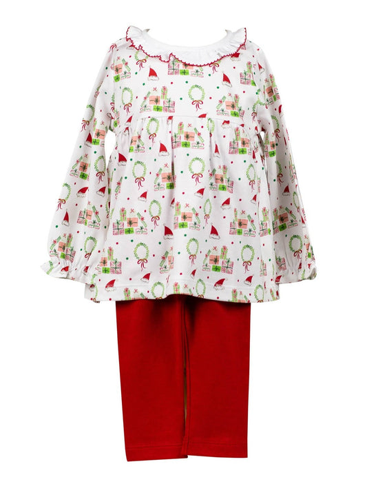 The Proper Peony Deck The Halls Tunic Set