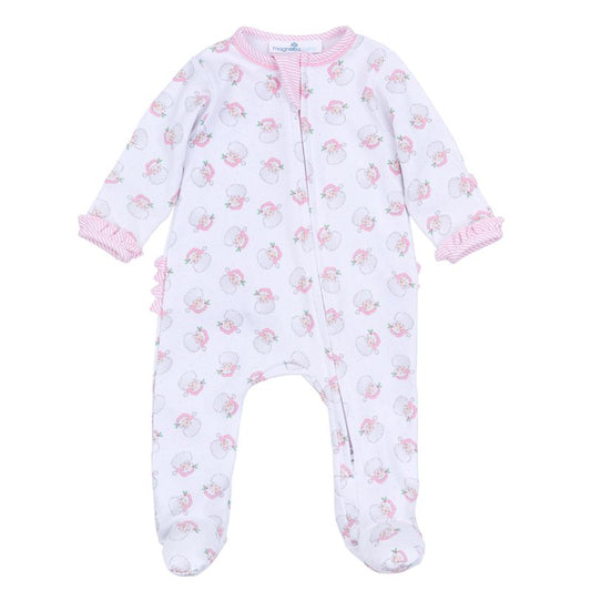 Magnolia Baby Santa Baby Printed Ruffle Footie