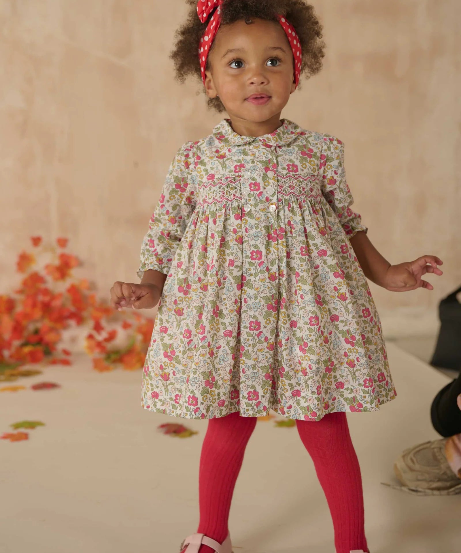 Question Everything Doris Smocked Baby Dress