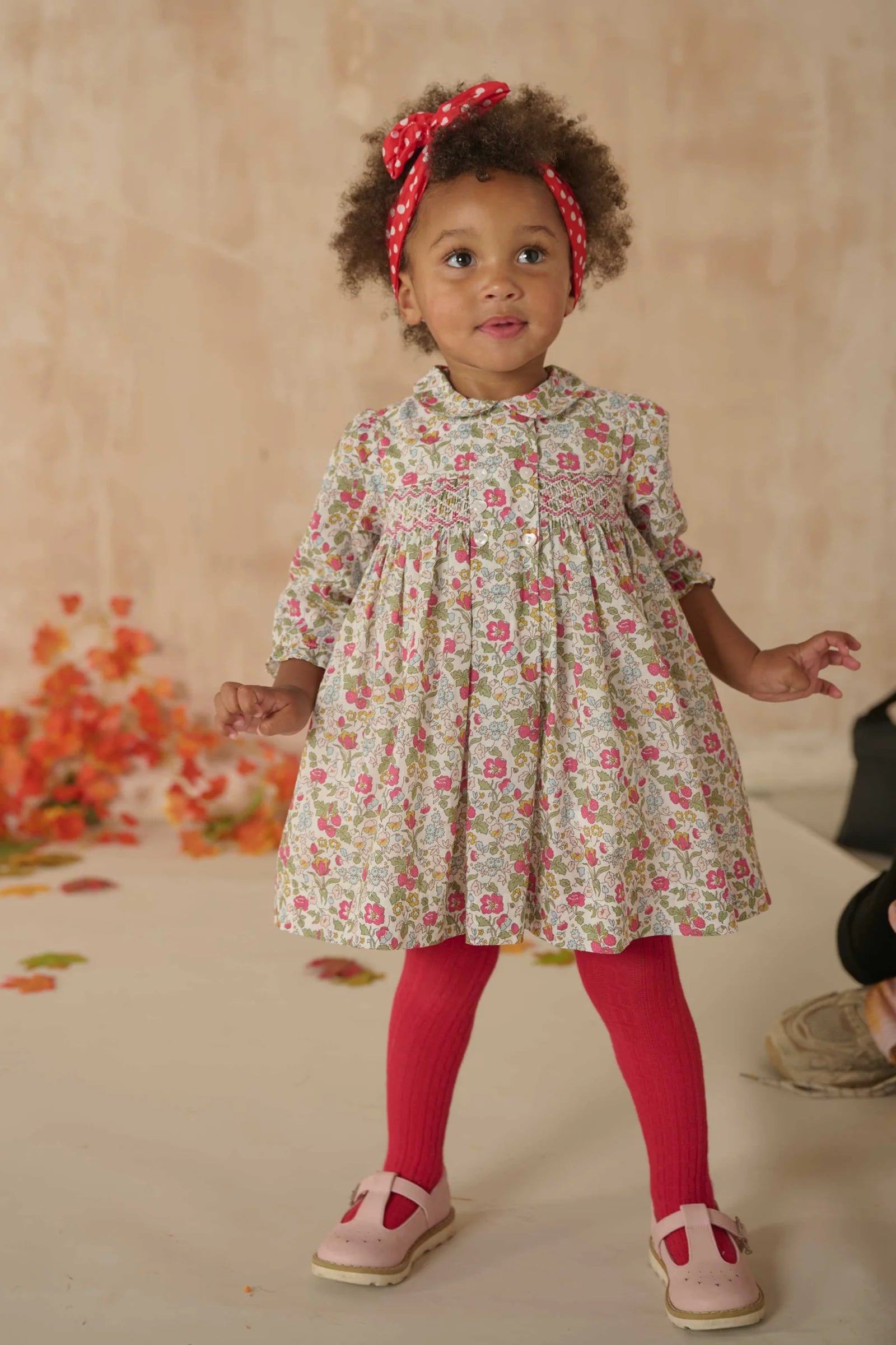 Question Everything Doris Smocked Baby Dress