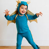 Band of the Wild Jade Blue and Gold Dragon Costume