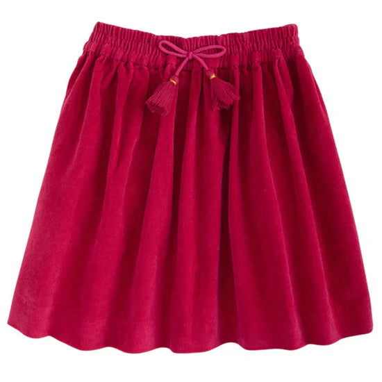 Circle Skirt - Cranberry Velvet