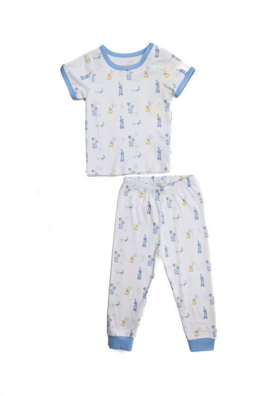 James and Lottie Pawty Pups Two Piece Short Sleeve Jammies