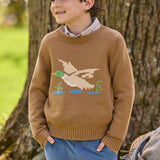 Little English Intarsia Sweater- Flying Mallard