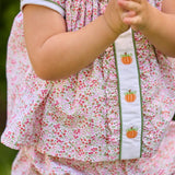 Little English Ruffled Sally Bloomer Set- Pumpkins