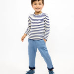 Oso & Me Edward T-Shirt- Navy Stripe