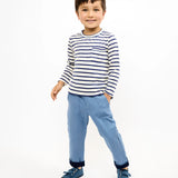 Oso & Me Edward T-Shirt- Navy Stripe