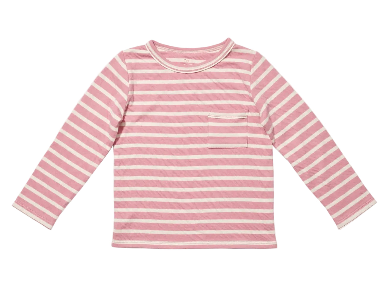 Oso & Me Edward T-Shirt- Rose Stripe