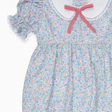 Light Blue Floral Eloisa Baby Girl Romper