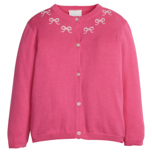 Essential Cardigan - Pink Bows