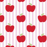 Emery Girls' Short Set - Schoolhouse Apples Pink
