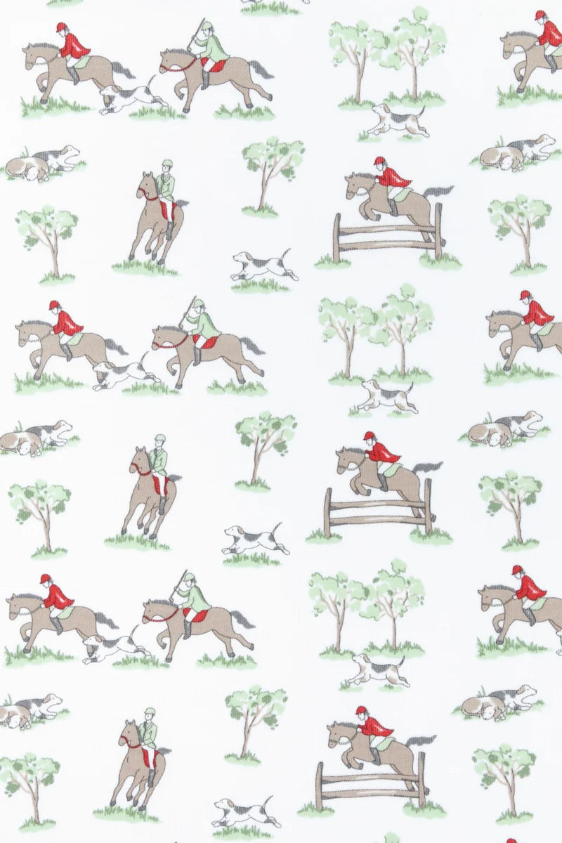 Nellapima Equestrian Chase Receiving Blanket