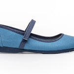 Children Chic Evelyn Blue Canvas Mary Janes