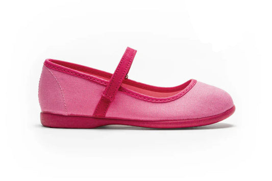 Children Chic Evelyn Pink Canvas Mary Janes