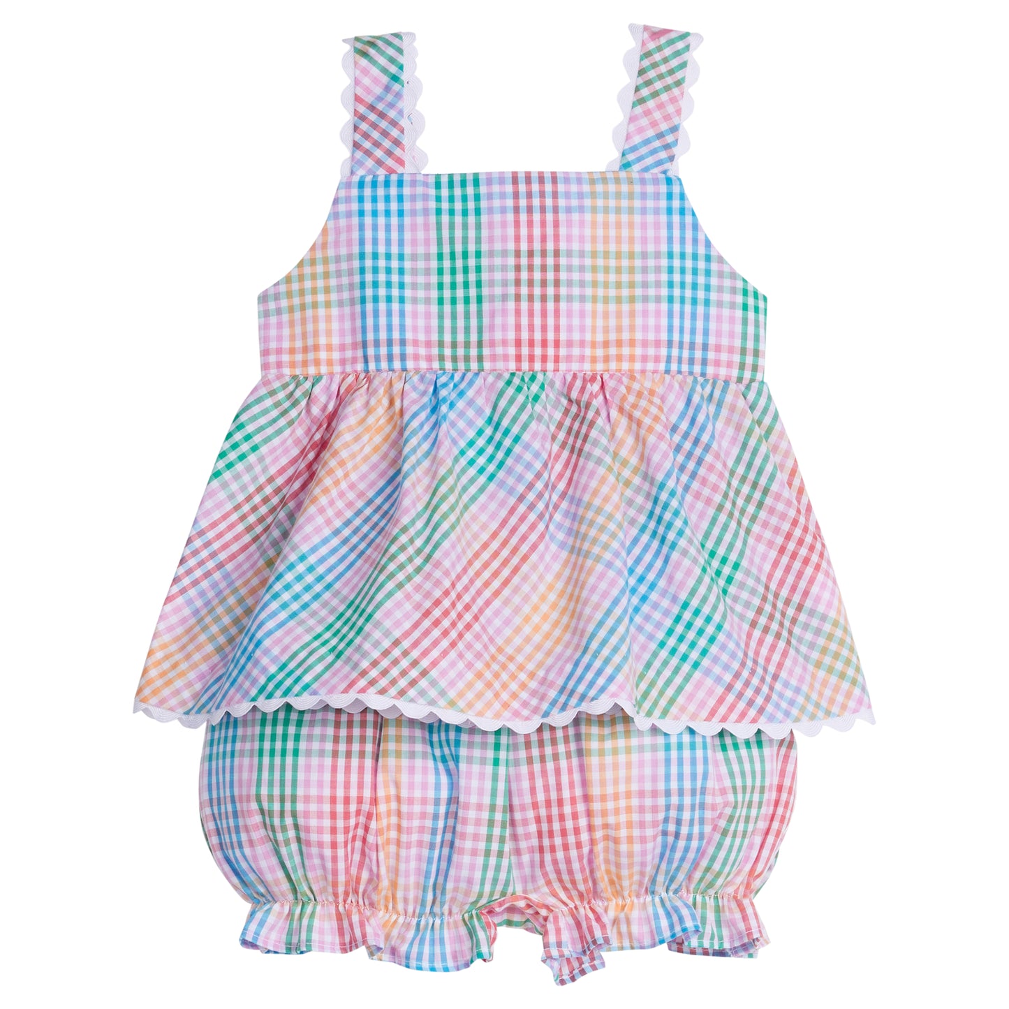 Little English Evie Bloomer Set- Preppy Plaid