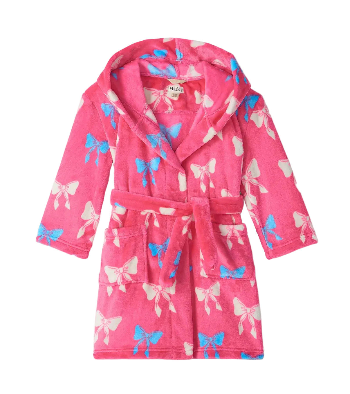 Hatley Big Bows Fuzzy Fleece Robe