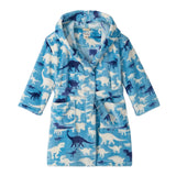 Hatley Dino Silhouette Fuzzy Fleece Robe 