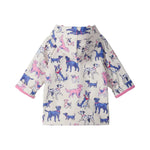 Hatley Pink Little Pups Snap Rain Coat