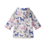Hatley Pink Little Pups Snap Rain Coat