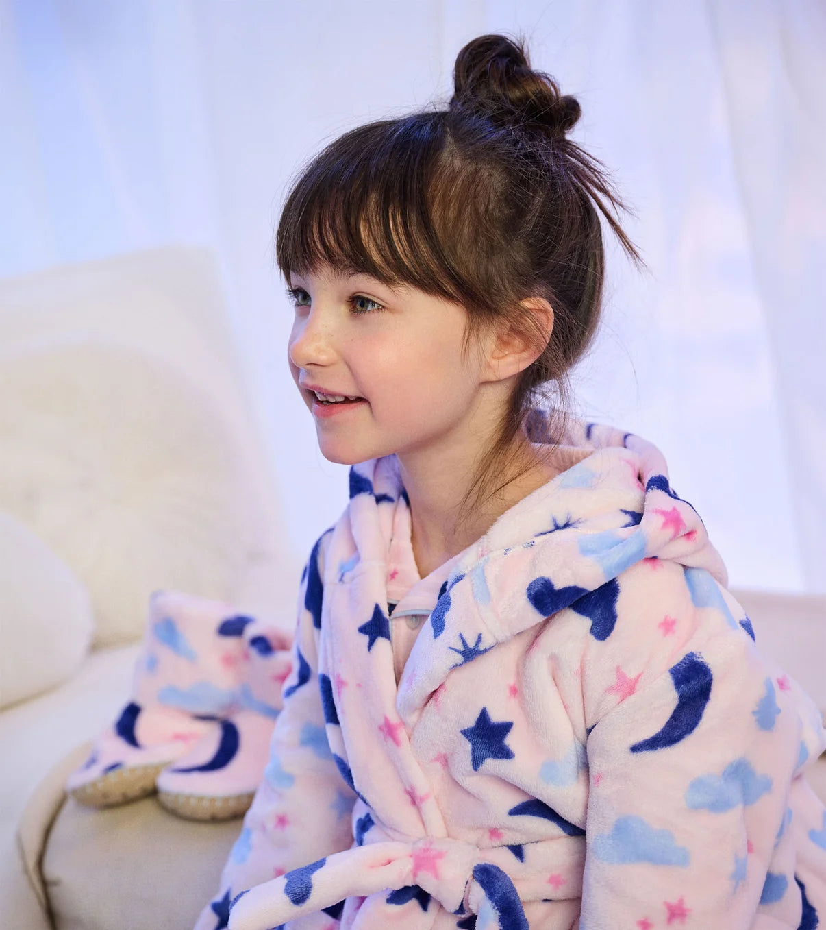 Hatley Night Sky Fuzzy Fleece Robe