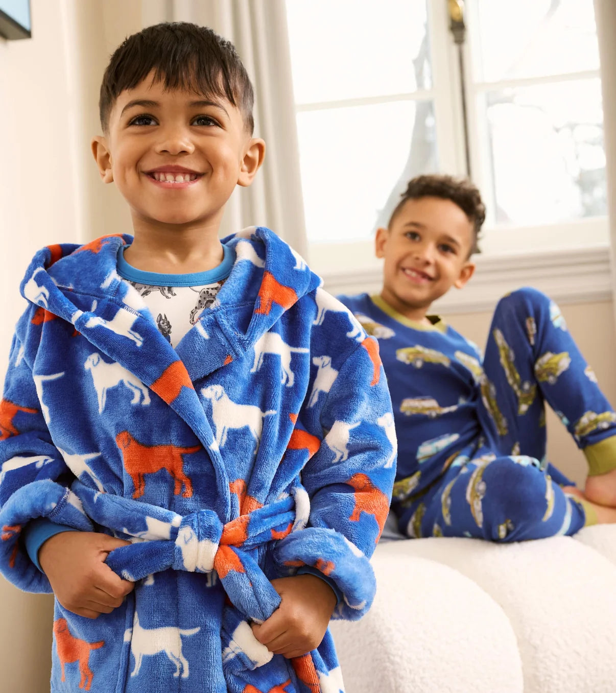 Hatley Dog Silhouette Fuzzy Fleece Robe