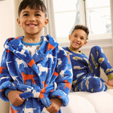 Hatley Dog Silhouette Fuzzy Fleece Robe