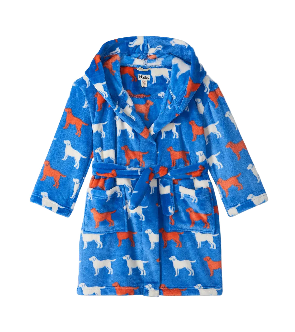 Hatley Dog Silhouette Fuzzy Fleece Robe