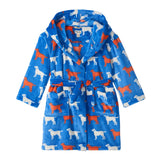 Hatley Dog Silhouette Fuzzy Fleece Robe