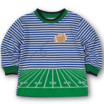 Florence Eiseman Stripe Knit Shirt With Football Field
