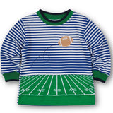 Florence Eiseman Stripe Knit Shirt With Football Field
