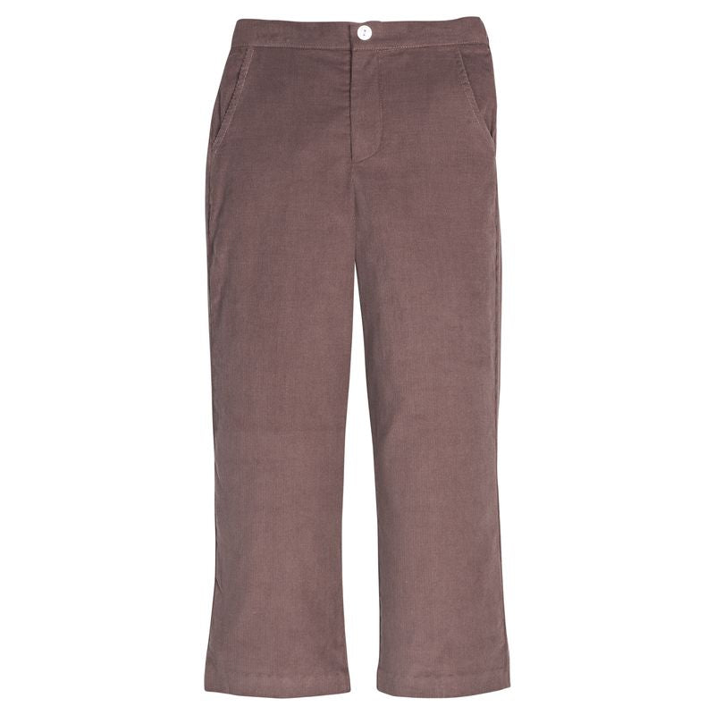Little English Pull On Pant- Chocolate Corduroy