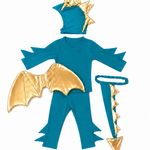 Band of the Wild Jade Blue and Gold Dragon Costume