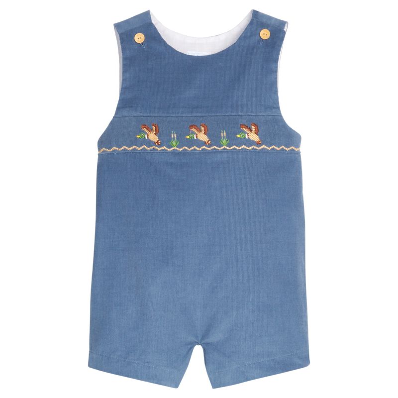Little English Smocked Vintage Jon Jon- Flying Mallard
