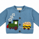 Little Engine Train Baby Knit Sweater made by Art Walk