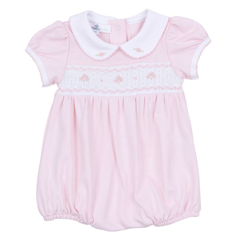 Magnolia Baby Lillian Smocked Bubble - Pink