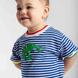 Stripe Knit T Shirt With Lizard