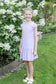 Crinkle Lawn Dress With Shirred Hem Ruffle