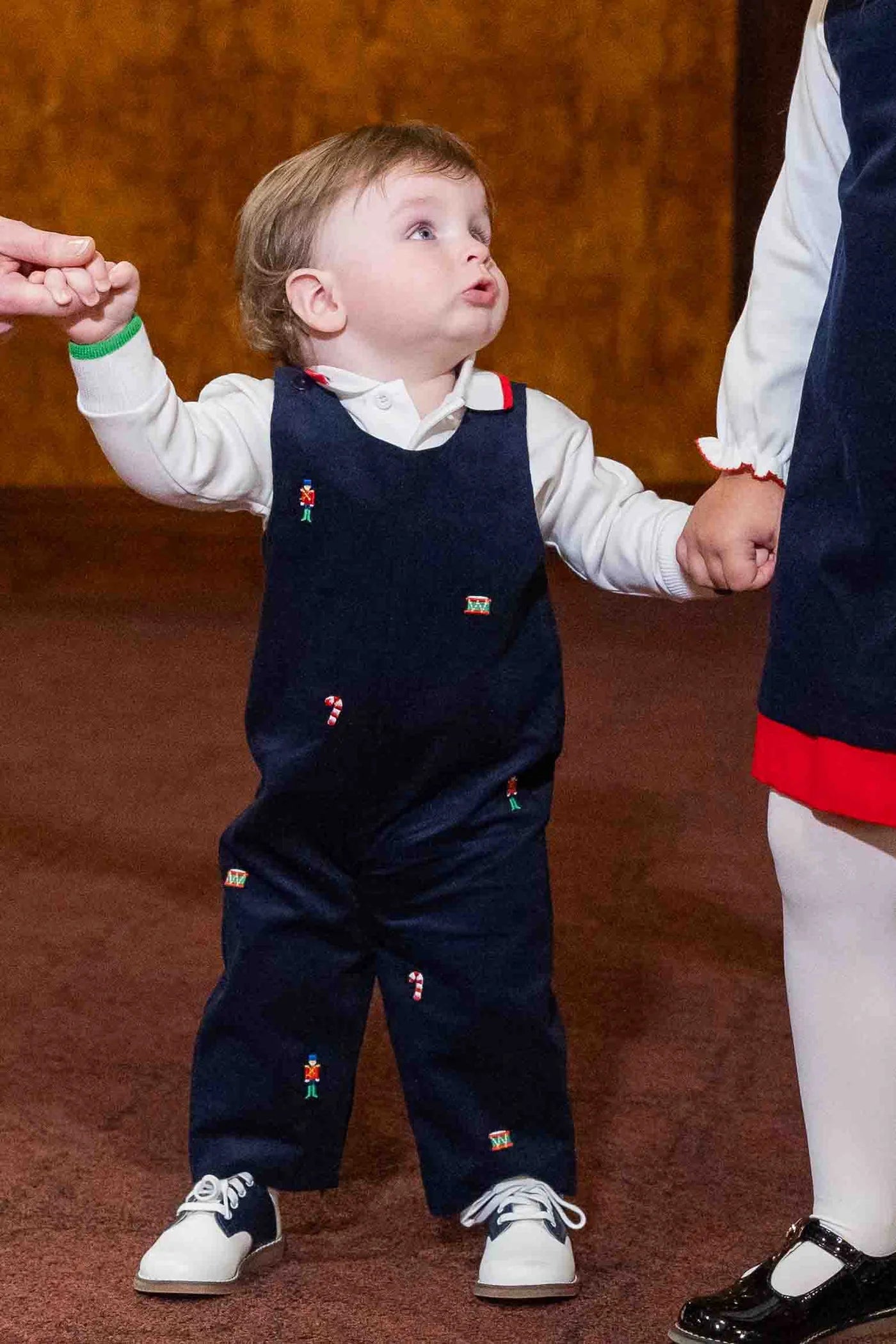 Florence Eiseman White Polo With Multi Tipping